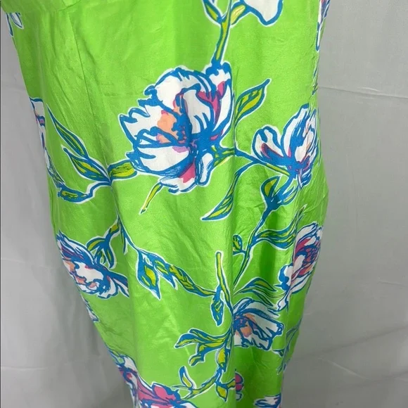 Lilly Pulitzer Green Floral Maxi Dress Size 6 - Picture 5 of 11